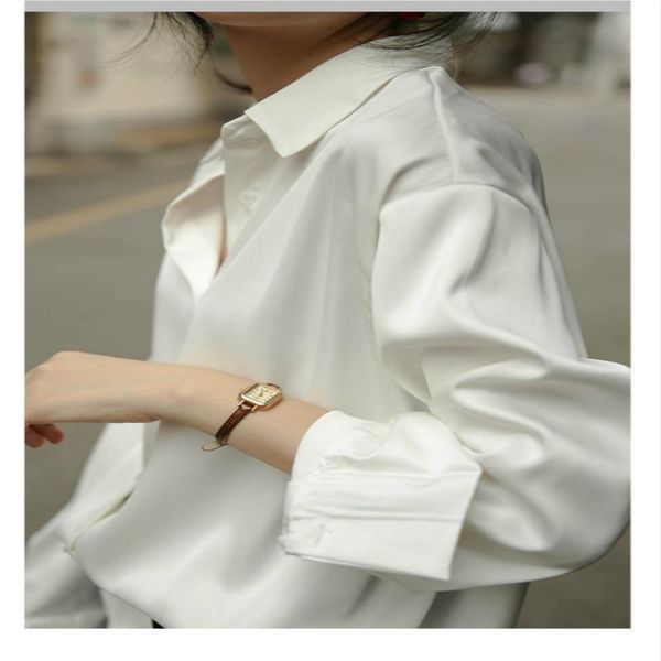 women's blouses & shirts chic retro white shirt women vintage mercerized satin long sleeve casual femine blouse plus size single breast
women's blouses & shirts chic retro white shirt women vintage mercerized satin long sleeve casual femine blouse plus size single breast