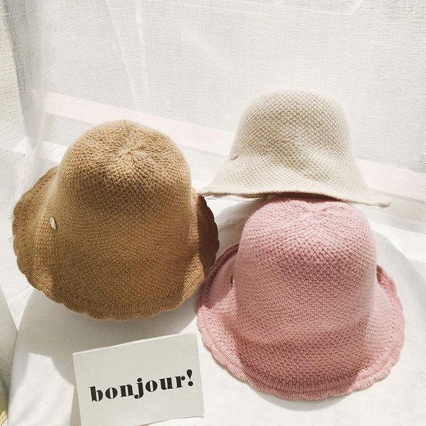 women bucket hats winter wool warm knitted caps autumn casual sweet style arrivals wide brim, Blue;gray
women bucket hats winter wool warm knitted caps autumn casual sweet style arrivals wide brim, Blue;gray