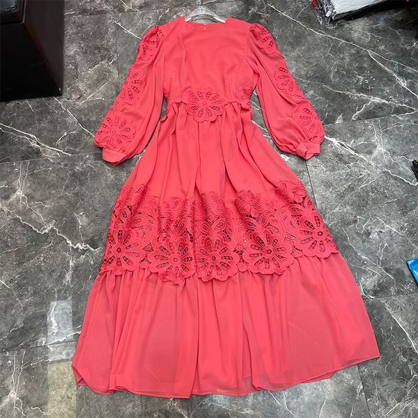 french new elegant lace with chiffon long sleeve dress, Black;gray 
french new elegant lace with chiffon long sleeve dress, Black;gray