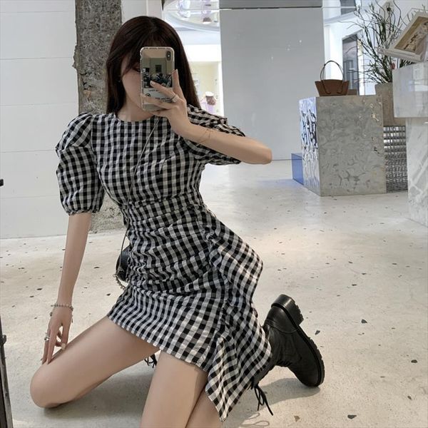 asymmetric streetwear korean clothes plaid women dresses ulzzang ruffles hipster clothing puff sleeve fashion brand, Black;gray
asymmetric streetwear korean clothes plaid women dresses ulzzang ruffles hipster clothing puff sleeve fashion brand, Black;gray