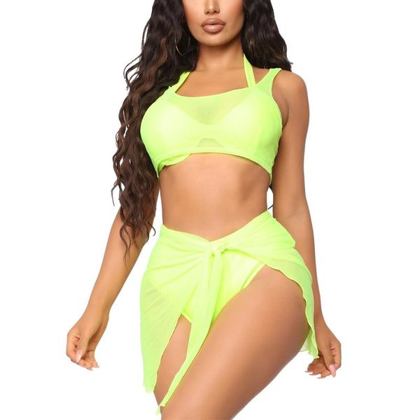 women's swimwear women two-piece solid color see through mesh bikini cover-ups sleeveless crop and sarong skirt beach wear, White;black
women's swimwear women two-piece solid color see through mesh bikini cover-ups sleeveless crop and sarong skirt beach wear, White;black