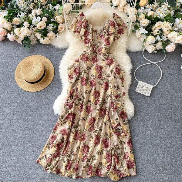 party dresses singrain irregular ruffles women dress french v neck fashion streetwear a-line summer boho floral holiday beach, White;black
party dresses singrain irregular ruffles women dress french v neck fashion streetwear a-line summer boho floral holiday beach, White;black