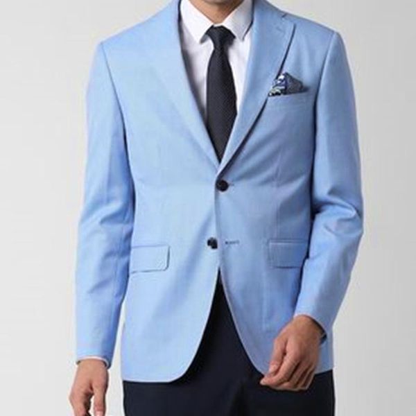 men's suits & blazers spring fashion handsome sky blue men suit oversize slim fit groomsmen tuxedo for wedding business dinner party cl, White;black
men's suits & blazers spring fashion handsome sky blue men suit oversize slim fit groomsmen tuxedo for wedding business dinner party cl, White;black