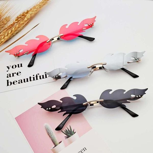 outdoor eyewear fashion flame sunglasses for small face women rimless wave sun glasses men luxury trending narrow
outdoor eyewear fashion flame sunglasses for small face women rimless wave sun glasses men luxury trending narrow