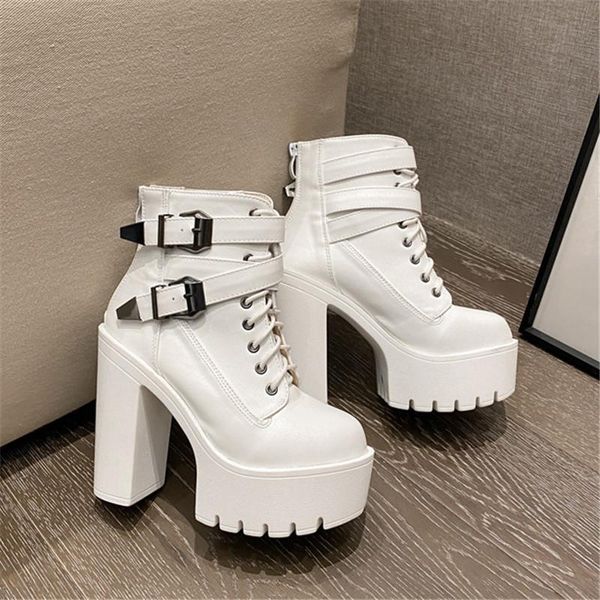 boots buckle ankle for women high heels fashion leather thick heel winter shoes, Black
boots buckle ankle for women high heels fashion leather thick heel winter shoes, Black