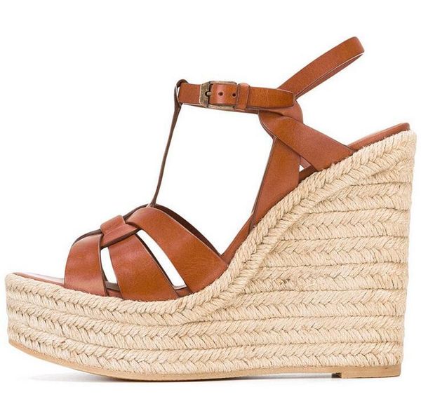 dress shoes braided wrapped wedge sandals high heeled t-bar strap spring summer party brown black weavingplatform
dress shoes braided wrapped wedge sandals high heeled t-bar strap spring summer party brown black weavingplatform