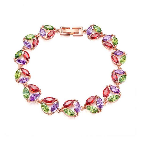 link, chain 2021 female zircon fashion simple rose gold bracelet wear korean crystal jewelry, Black
link, chain 2021 female zircon fashion simple rose gold bracelet wear korean crystal jewelry, Black