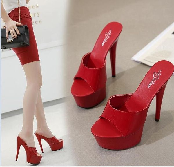 slippers 6 color woman wedding shoes sandals 2021 nightclub high-heeled 15cm heels waterproof sandal summer pumps, Black
slippers 6 color woman wedding shoes sandals 2021 nightclub high-heeled 15cm heels waterproof sandal summer pumps, Black