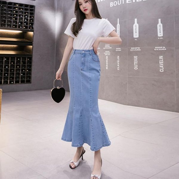 skirts korean one-piece fashion women's denim skirt 2021 summer bag hip fishtail a-line blue long female, Black
skirts korean one-piece fashion women's denim skirt 2021 summer bag hip fishtail a-line blue long female, Black
