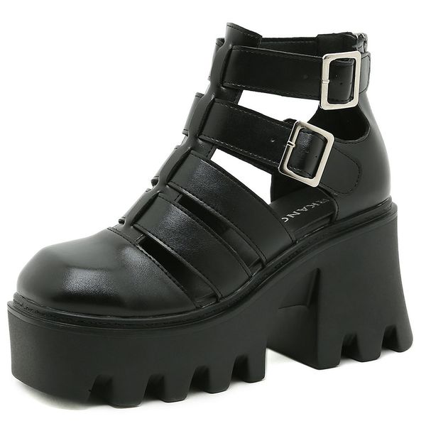 bonjomarisa 2022 round toe platform chunky gladiator women sandals buckle zipper vintage fashion casual leisure ladie shoes, Black
bonjomarisa 2022 round toe platform chunky gladiator women sandals buckle zipper vintage fashion casual leisure ladie shoes, Black