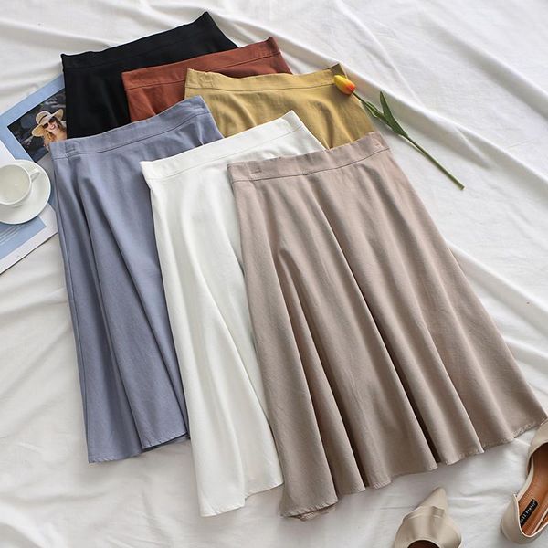 skirts daily apparel female 2021 summer simple fashion casual solid high waist cotton korean a line knee length skirt for women, Black
skirts daily apparel female 2021 summer simple fashion casual solid high waist cotton korean a line knee length skirt for women, Black