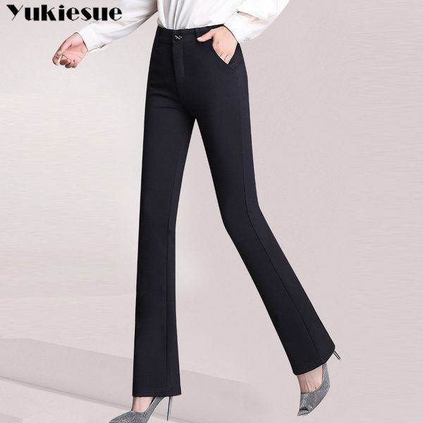 woman autumn winter elasticity bell bottom pants plus size high waist elegant slim fashion ladies full length flared trousers 210519, Black;white
woman autumn winter elasticity bell bottom pants plus size high waist elegant slim fashion ladies full length flared trousers 210519, Black;white
