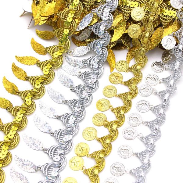 ribbon gold silver tassel lace sequins webbing coin/leaf shape sequin pendant belly dance scarf decoration sewing accessories, Pink;blue
ribbon gold silver tassel lace sequins webbing coin/leaf shape sequin pendant belly dance scarf decoration sewing accessories, Pink;blue