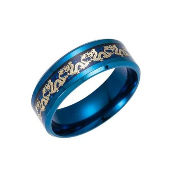retro stainless steel dragon men's ring blue and black cool charm male accessories gifts for friends cluster rings, Golden;silver
retro stainless steel dragon men's ring blue and black cool charm male accessories gifts for friends cluster rings, Golden;silver