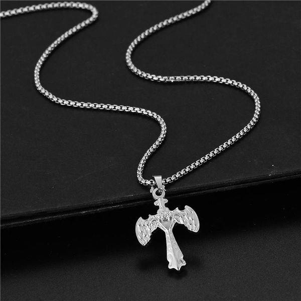 pendant necklaces vintage gothic stainless steel cross necklace silver color cool street style for men women gift neck jewelry
pendant necklaces vintage gothic stainless steel cross necklace silver color cool street style for men women gift neck jewelry
