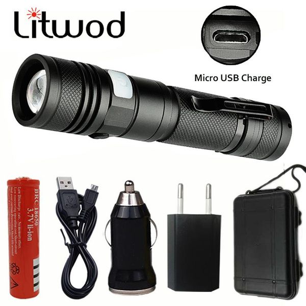 litwod z30 1301 led micro usb rechargeable torch xm-l t6 zoomable 5 modes aluminum lanterna for camping riding light flashlights torches
litwod z30 1301 led micro usb rechargeable torch xm-l t6 zoomable 5 modes aluminum lanterna for camping riding light flashlights torches