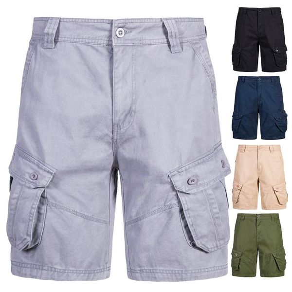 cargo shorts 2021 summer men's multi pocket militarymale cotton mens short pants mid waist drawstring loose casual half, White;black
cargo shorts 2021 summer men's multi pocket militarymale cotton mens short pants mid waist drawstring loose casual half, White;black