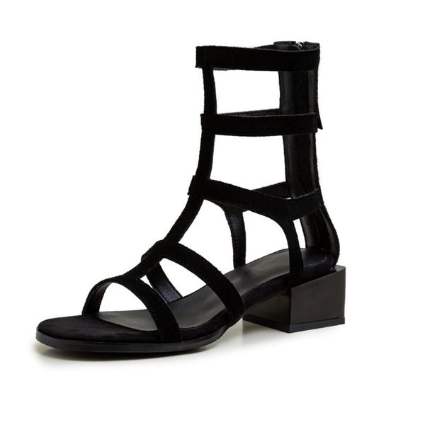 sandals 2021 summer women's comfortable genuine leather material 4cm high heel open toe roman style shoes women, Black
sandals 2021 summer women's comfortable genuine leather material 4cm high heel open toe roman style shoes women, Black