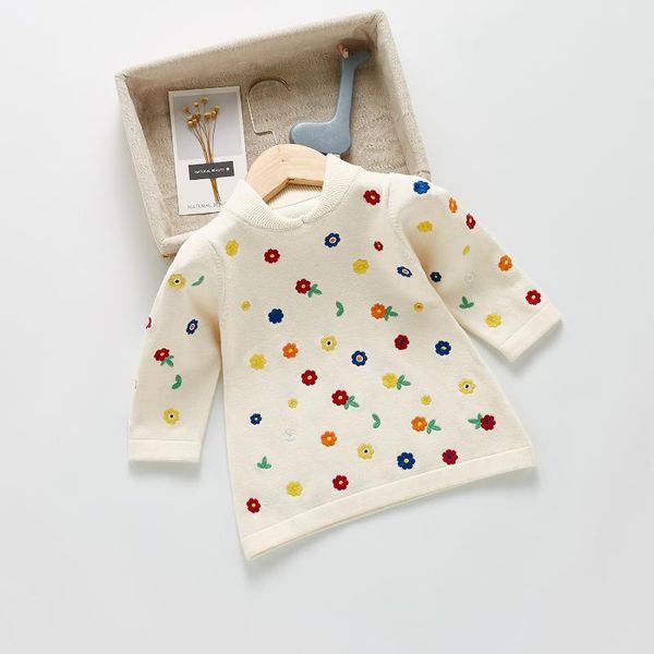 girl's dresses color flower embroidery dress for baby girl long sweater 2021 kids knit princess cute little girls knitted clothes, Red;yellow
girl's dresses color flower embroidery dress for baby girl long sweater 2021 kids knit princess cute little girls knitted clothes, Red;yellow