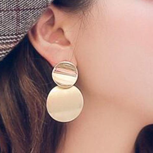 geometric metal double round drop earrings for women fashion jewelry boucle d'oreille femme pendientes mujer moda brincos dangle & chan, Silver
geometric metal double round drop earrings for women fashion jewelry boucle d'oreille femme pendientes mujer moda brincos dangle & chan, Silver