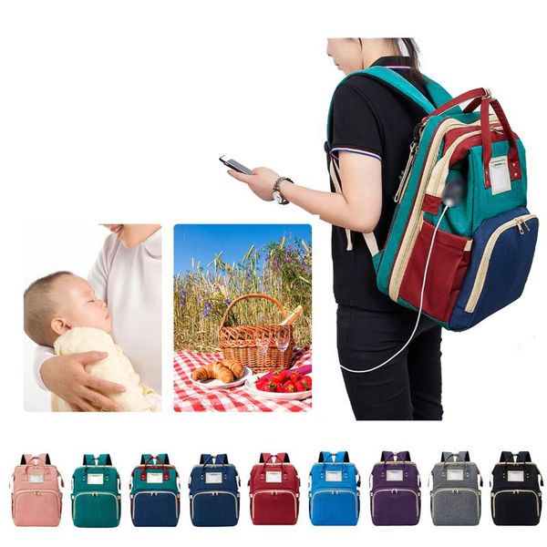 diaper bags bag multifunctional baby folding bed rucksack mom dads usb backpack maternity nursing handbag stroller traveling knapsack
diaper bags bag multifunctional baby folding bed rucksack mom dads usb backpack maternity nursing handbag stroller traveling knapsack