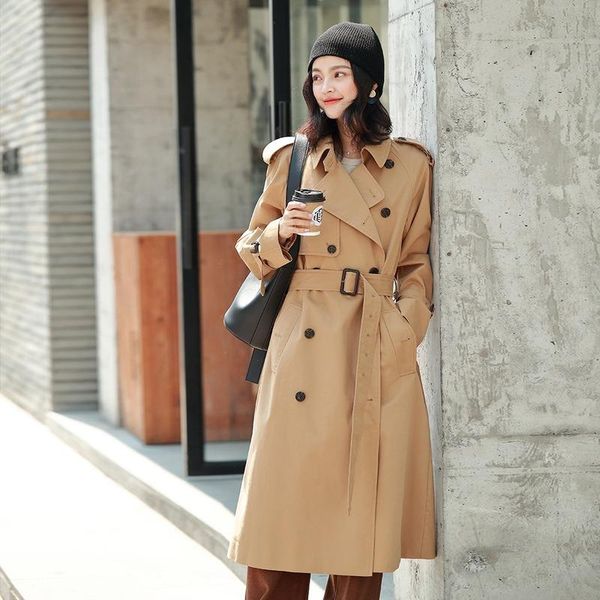 women's trench coats early autumn 2021 soup wei ge youchun evening with the literary retro cotton long windbreaker jacket female, Tan;black
women's trench coats early autumn 2021 soup wei ge youchun evening with the literary retro cotton long windbreaker jacket female, Tan;black