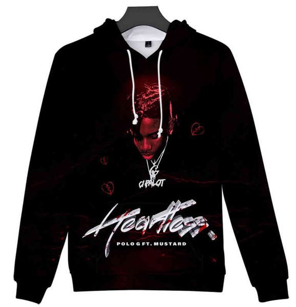 2022 new polo g 3d hoodie sportswear men's and women's casual fashion sports all-match harajuku style hooded sweater, Black
2022 new polo g 3d hoodie sportswear men's and women's casual fashion sports all-match harajuku style hooded sweater, Black