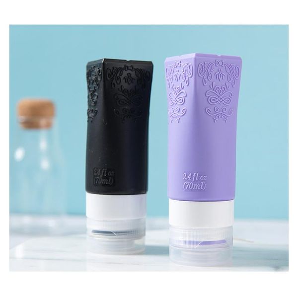 storage bottles & jars 70ml silicone refillable double-layer bottle cap design travel lotion portable empty bottling drop
storage bottles & jars 70ml silicone refillable double-layer bottle cap design travel lotion portable empty bottling drop