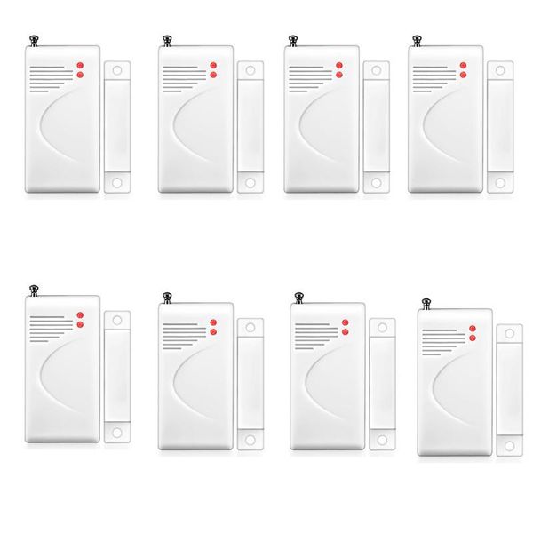 alarm systems 8pcs wireless door window contact gap sensor detector switch 433mhz with enternal antenna for our system
alarm systems 8pcs wireless door window contact gap sensor detector switch 433mhz with enternal antenna for our system