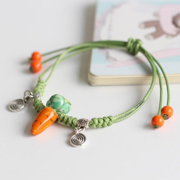 charm bracelets shangquan 2021 arrivals manual carved exquisite white clay ceramic radish shape hand-woven1, Golden;silver
charm bracelets shangquan 2021 arrivals manual carved exquisite white clay ceramic radish shape hand-woven1, Golden;silver
