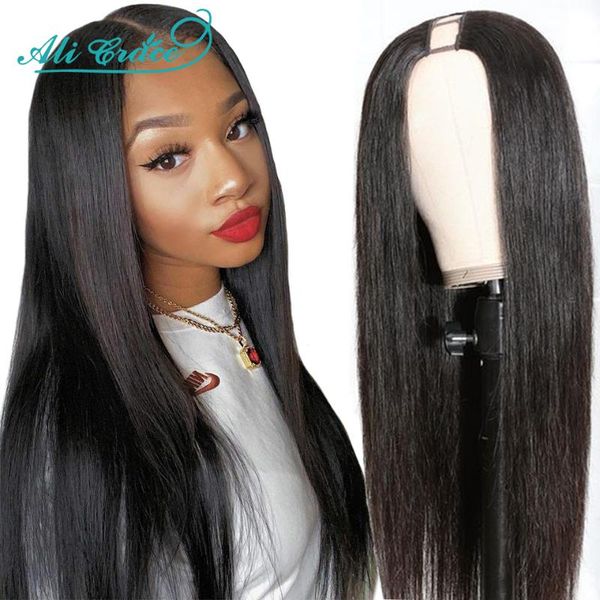 lace wigs straight u part hair wig human for women brazilian 150% density ali grace shape glueless, Black;brown
lace wigs straight u part hair wig human for women brazilian 150% density ali grace shape glueless, Black;brown