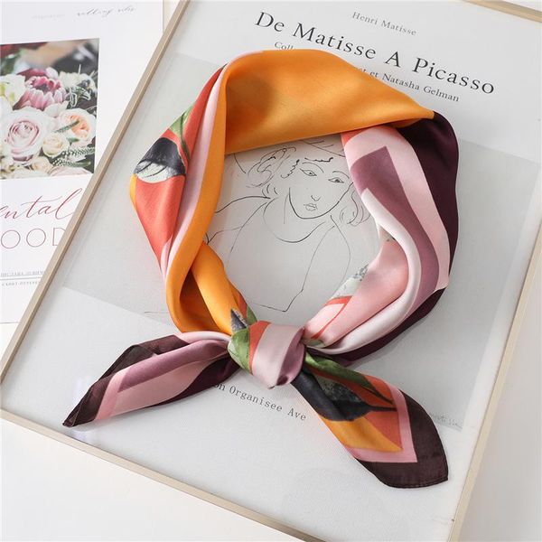 scarves women silk square scarf fashion neckerchief lady hair female large hijab bandana shawl and wraps headband 2021, Blue;gray
scarves women silk square scarf fashion neckerchief lady hair female large hijab bandana shawl and wraps headband 2021, Blue;gray