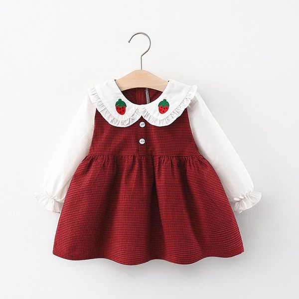 girl's dresses menoea born baby spring fall princess toddler plaid strawberry patchwork costumes infant cute clothes for 0-2 years, Red;yellow
girl's dresses menoea born baby spring fall princess toddler plaid strawberry patchwork costumes infant cute clothes for 0-2 years, Red;yellow