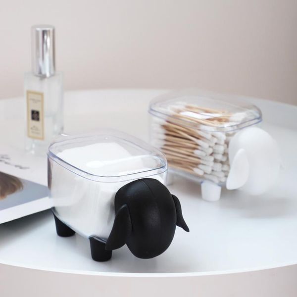cute sheep creative mini plastic cotton swab storage box dust-proof deskorganizer cosmetic boxes & bins
cute sheep creative mini plastic cotton swab storage box dust-proof deskorganizer cosmetic boxes & bins