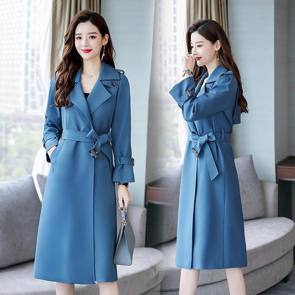 women's trench coats 2021 spring autumn coat casual long loose outerwear fashion with belt windbreaker female m252, Tan;black
women's trench coats 2021 spring autumn coat casual long loose outerwear fashion with belt windbreaker female m252, Tan;black
