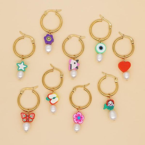 dangle & chandelier go2boho hanging earings summer pearl earrings aesthetic cute flower clay jewelry 2021 women drop earring stainless steel, Silver
dangle & chandelier go2boho hanging earings summer pearl earrings aesthetic cute flower clay jewelry 2021 women drop earring stainless steel, Silver