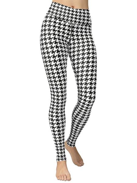 yoga outfit black & white houndstooth print leggings high waist pants breathable gym fitness push up girl workout
yoga outfit black & white houndstooth print leggings high waist pants breathable gym fitness push up girl workout