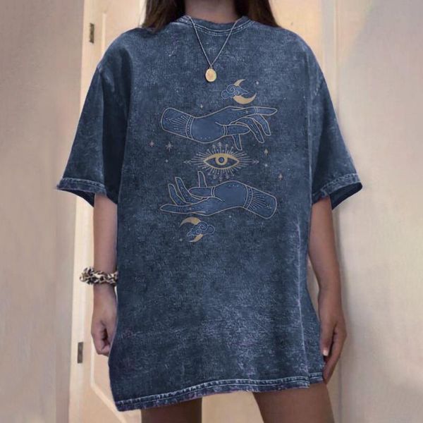 women's summer fashion printed t shirts vintage drop sleeves round neck pattern casual short sleeve blouse s-2xl t-shirt, White
women's summer fashion printed t shirts vintage drop sleeves round neck pattern casual short sleeve blouse s-2xl t-shirt, White