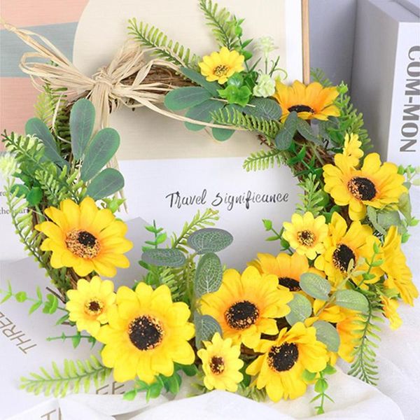 decorative flowers & wreaths simulation artificial sunflower wreath garland living room shopping mall party decorations
decorative flowers & wreaths simulation artificial sunflower wreath garland living room shopping mall party decorations