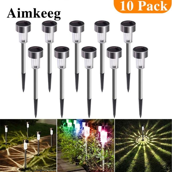solar lamps aimkeeg 10pcs stainless steel waterproof led lawn lights outdoor lamp garden decorative light yard
solar lamps aimkeeg 10pcs stainless steel waterproof led lawn lights outdoor lamp garden decorative light yard