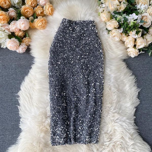spring sequins slim womens skirts shinny autumn trend high waist korean elegant mid length bodycon jupe, Black
spring sequins slim womens skirts shinny autumn trend high waist korean elegant mid length bodycon jupe, Black