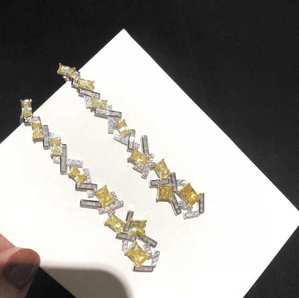 fashion jewelry 925 sterling earrings yellow diamond tassel design tassel big earrings fashion party women jewelry, Golden
fashion jewelry 925 sterling earrings yellow diamond tassel design tassel big earrings fashion party women jewelry, Golden