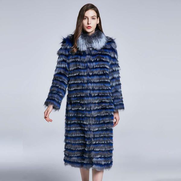 long fur coat female winter furry collar real women jacket fashion stitching personality design 2021 women's & faux, Black
long fur coat female winter furry collar real women jacket fashion stitching personality design 2021 women's & faux, Black