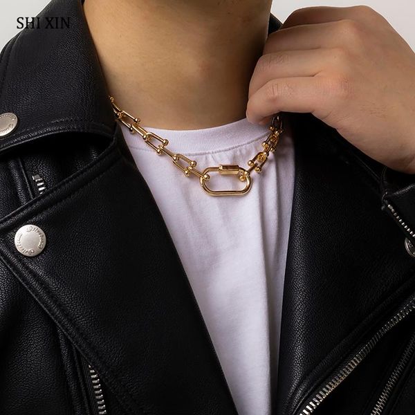 hip hop link chain necklace men punk short choker for women fashion necklaces on neck 2021 jewelry chokers, Golden;silver
hip hop link chain necklace men punk short choker for women fashion necklaces on neck 2021 jewelry chokers, Golden;silver