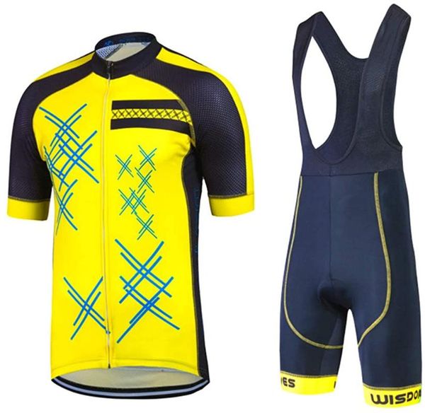 yellow pro bicycle team short sleeve men's cycling jersey summer breathable clothing sets racing, Black;blue
yellow pro bicycle team short sleeve men's cycling jersey summer breathable clothing sets racing, Black;blue