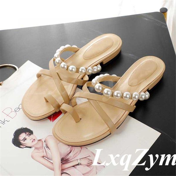 sandals beach outdoor flip flops real leather slippers women flats pearl decor shoes vacation female, Black
sandals beach outdoor flip flops real leather slippers women flats pearl decor shoes vacation female, Black