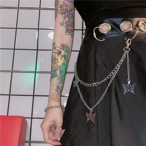 keychains punk hip-hop trendy double layer belt key chain waist pants jeans long metal clothing accessories jewelry fashion, Silver
keychains punk hip-hop trendy double layer belt key chain waist pants jeans long metal clothing accessories jewelry fashion, Silver