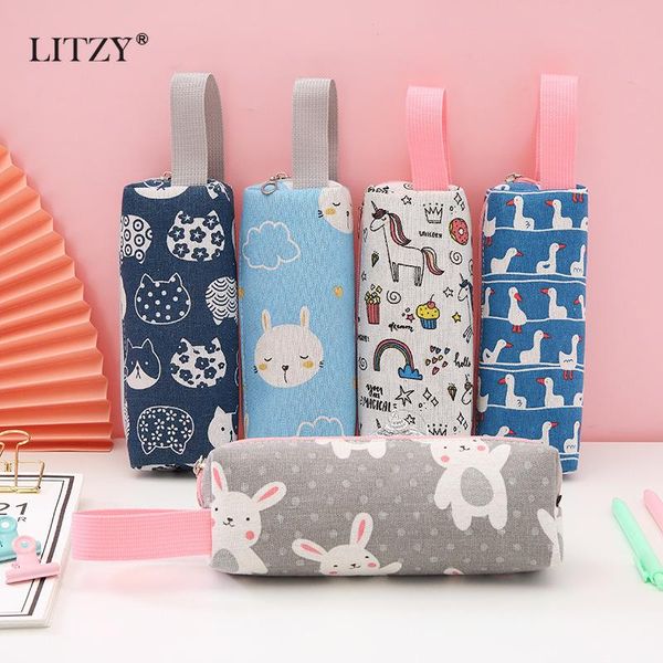 cute kawaii cat pencil case high capacity canvas pen bags for girls gift pouch office student kids supplies school stationery
cute kawaii cat pencil case high capacity canvas pen bags for girls gift pouch office student kids supplies school stationery