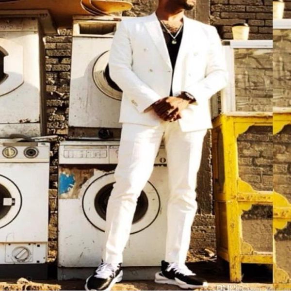 men's suits & blazers 2021 arrival bridegroom tuxedos 2 pieces groomsmen wedding wear slim fit dinner party blazer (jacket + pants), White;black
men's suits & blazers 2021 arrival bridegroom tuxedos 2 pieces groomsmen wedding wear slim fit dinner party blazer (jacket + pants), White;black