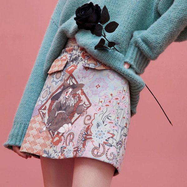 fashion autumn winter suede skirts for women high wast cartoon print skirt mini short cute punk japanese mujer faldas, Black
fashion autumn winter suede skirts for women high wast cartoon print skirt mini short cute punk japanese mujer faldas, Black